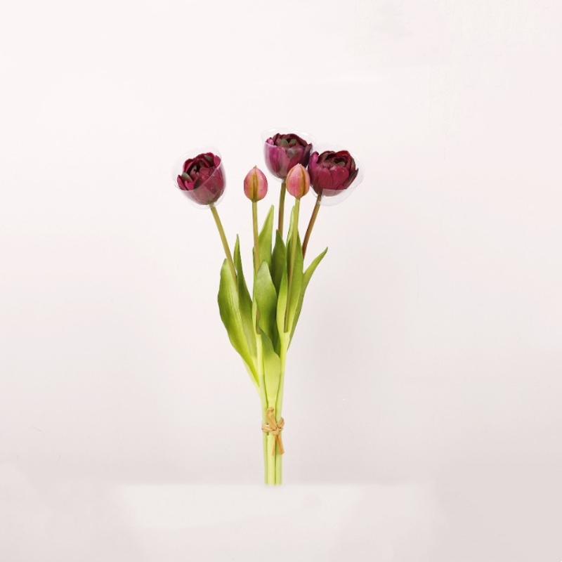 Soft-touch palstic artifical tulips