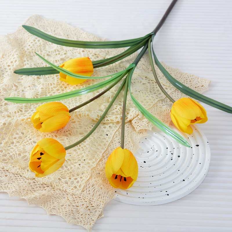 Artificial five-headed tulip wholesale