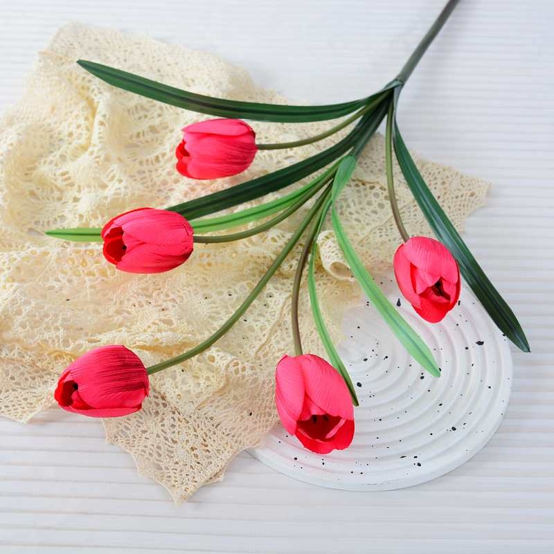 Artificial five-headed tulip wholesale