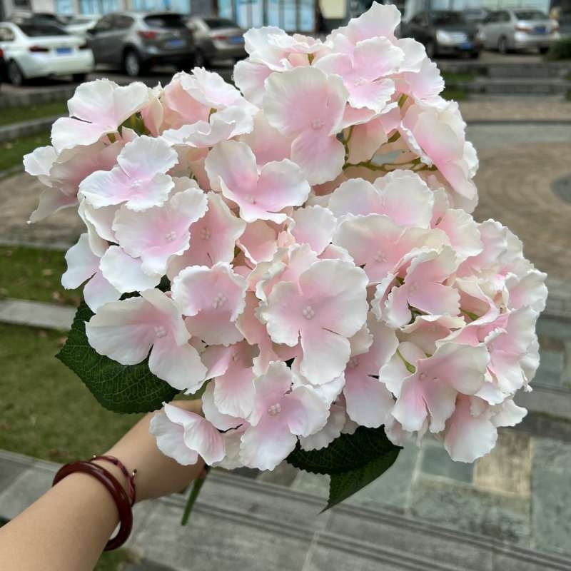 Fabric artificial hydrangea bunch