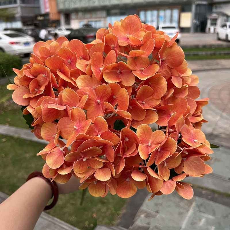 Soft plastic hydrangea