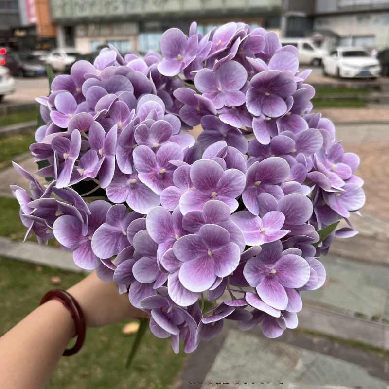 Soft plastic hydrangea