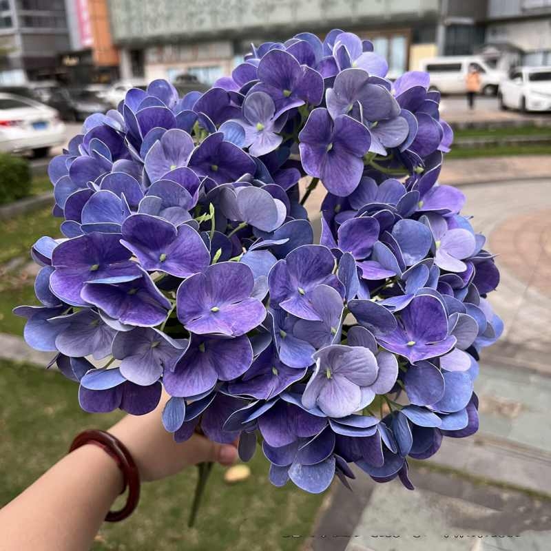 Soft plastic hydrangea