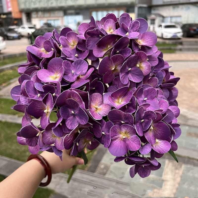 Soft plastic hydrangea