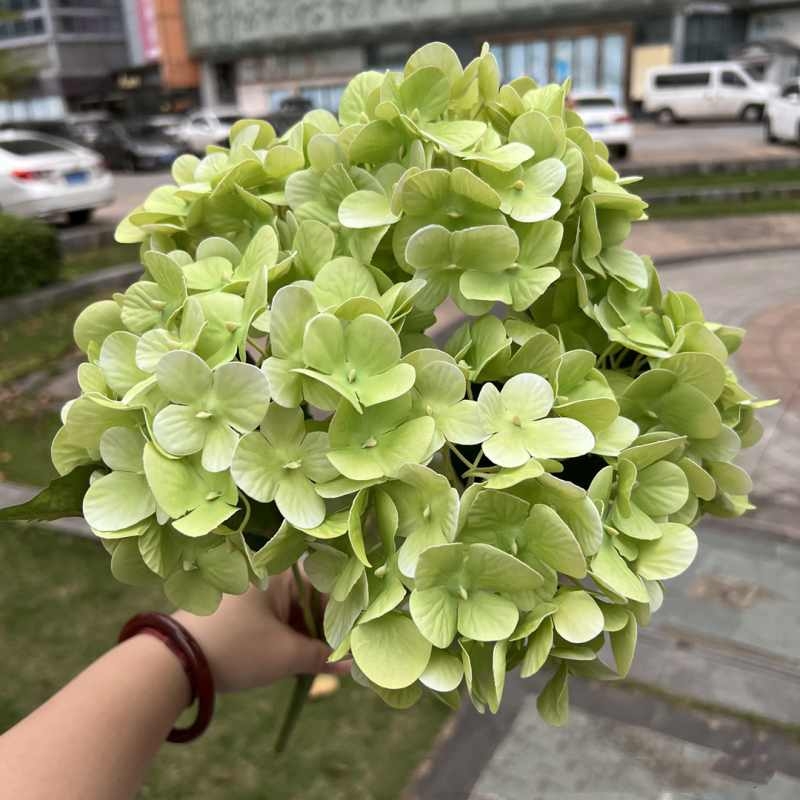 Soft plastic hydrangea