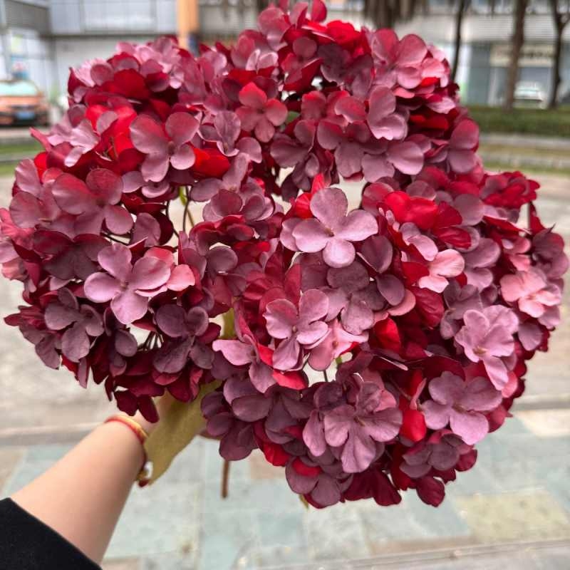 Artificial hydrangea with 5 bloom