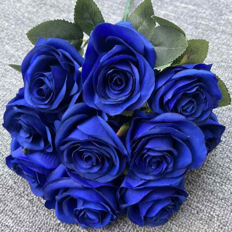 Artificial roses with 10 blooms