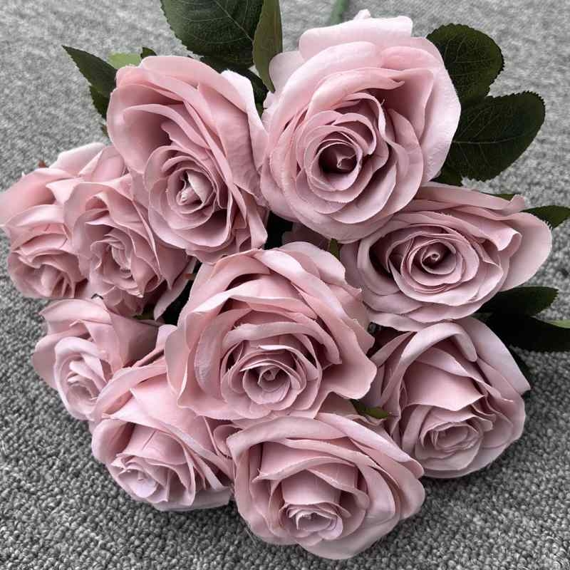 Artificial roses with 10 blooms