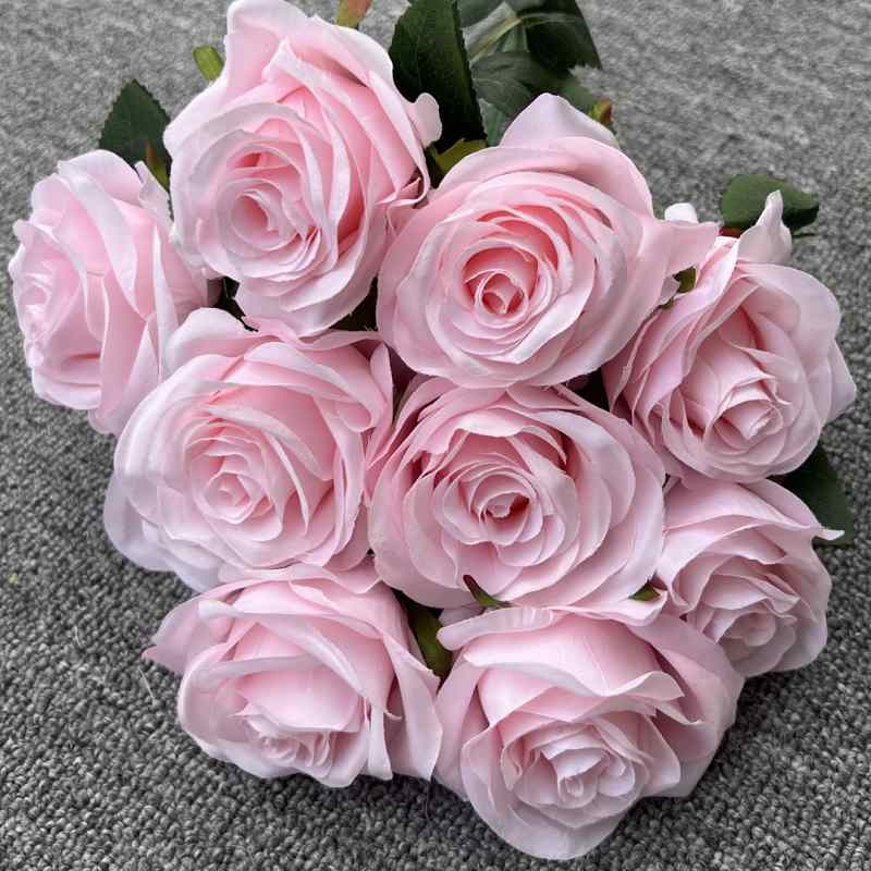 Artificial roses with 10 blooms