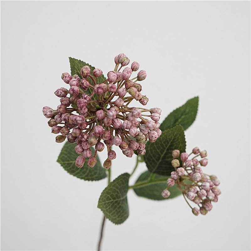Artificial hydrangea fruit with two branches