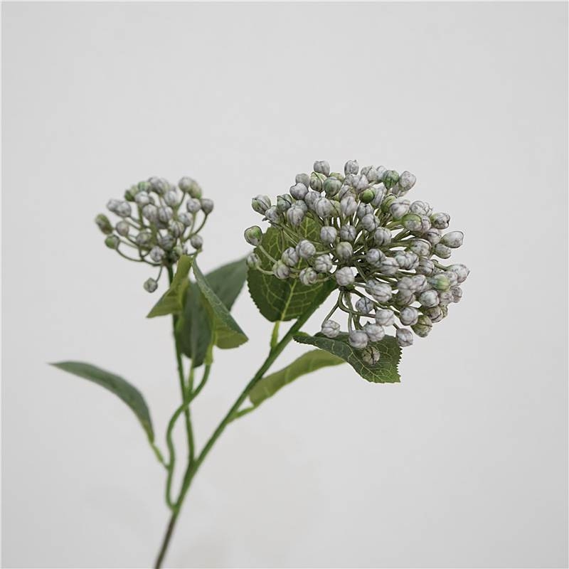 Artificial hydrangea fruit with two branches