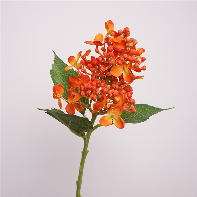 Single-stem artificial hydrangea berries