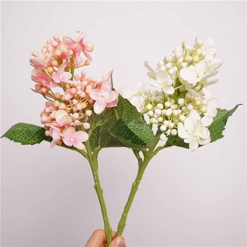 Single-stem artificial hydrangea berries