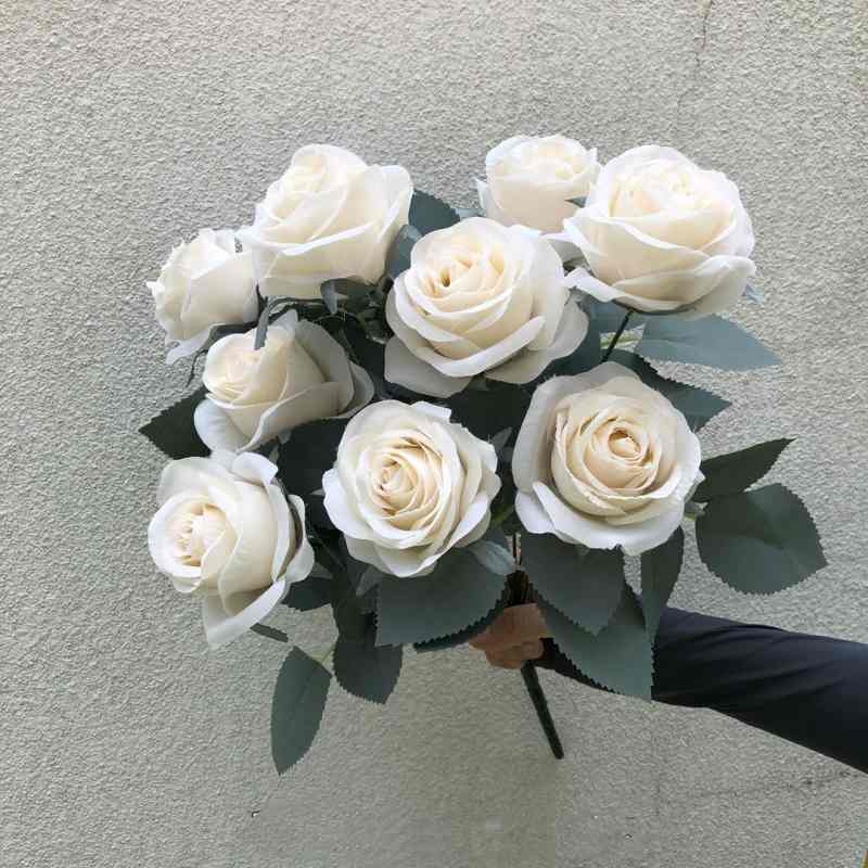 Artificial roses with ten blooms