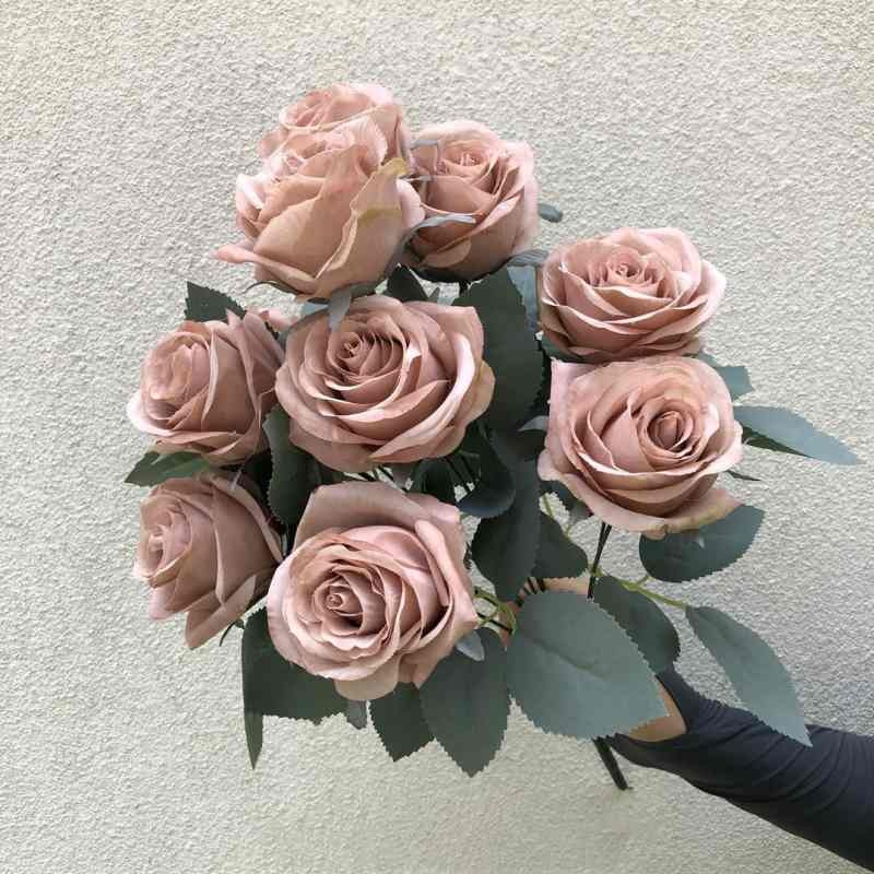 Artificial roses with ten blooms