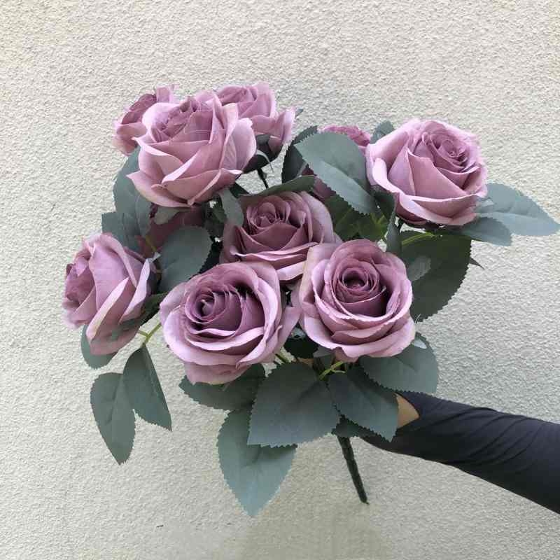 Artificial roses with ten blooms
