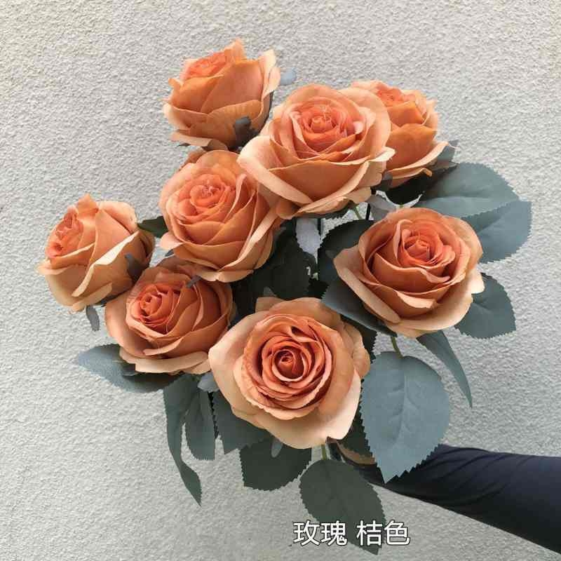 Artificial roses with ten blooms