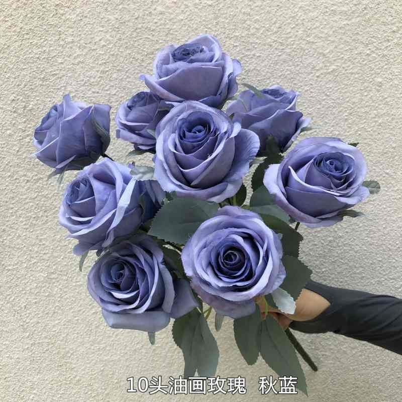 Artificial roses with ten blooms