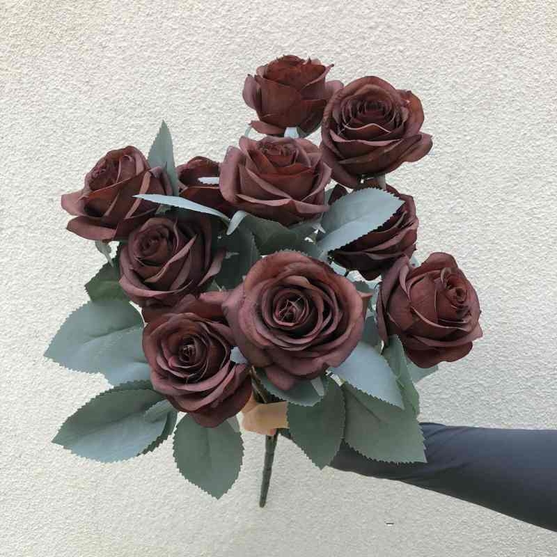 Artificial roses with ten blooms