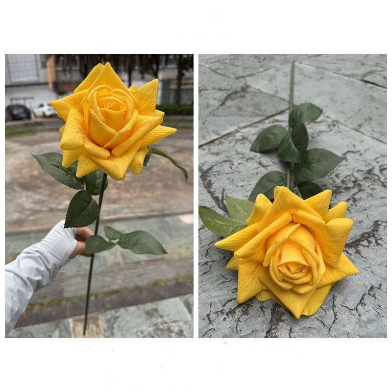 Soft-touch rose with curled edge