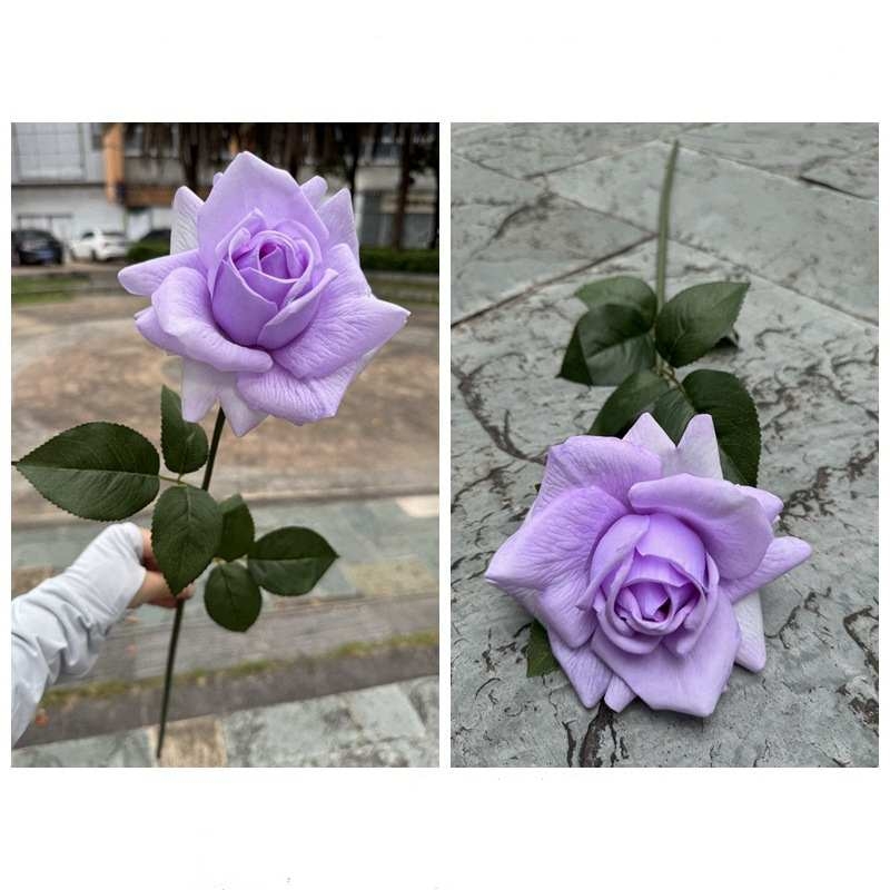 Soft-touch rose with curled edge