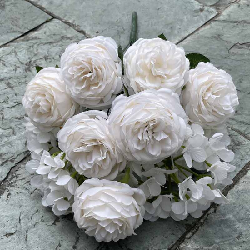 Soft-touch Rose and Hydrangea Combination Flower