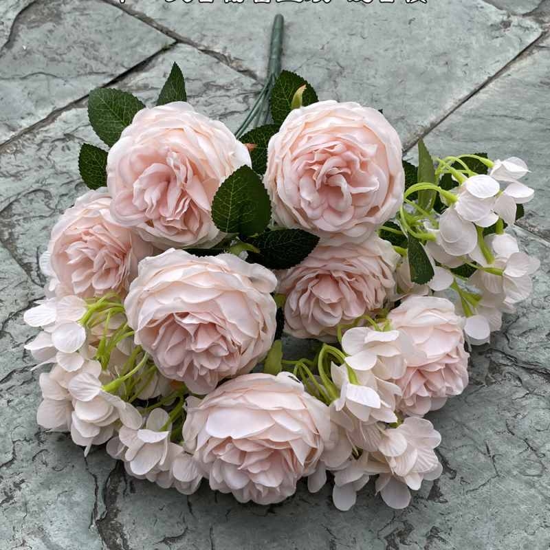 Soft-touch Rose and Hydrangea Combination Flower