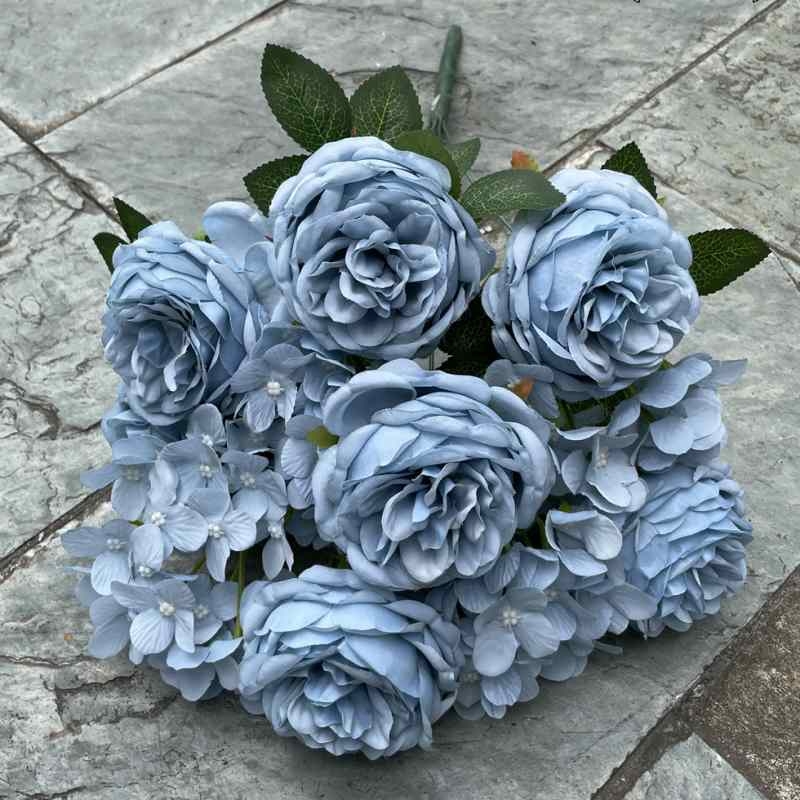 Soft-touch Rose and Hydrangea Combination Flower