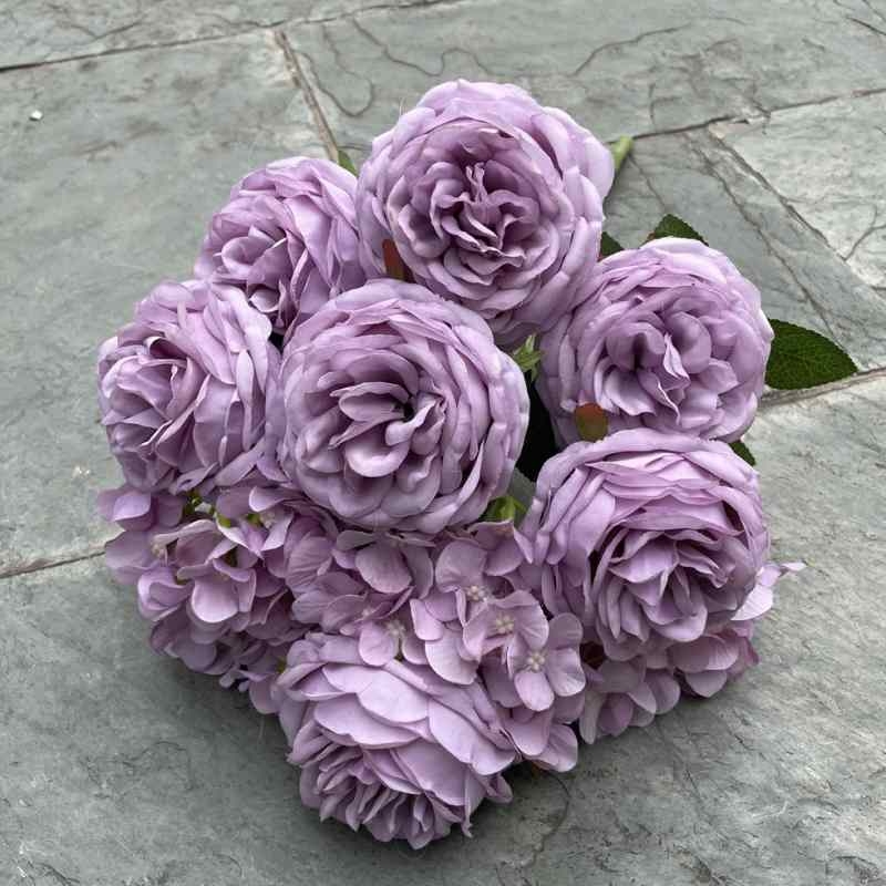 Soft-touch Rose and Hydrangea Combination Flower