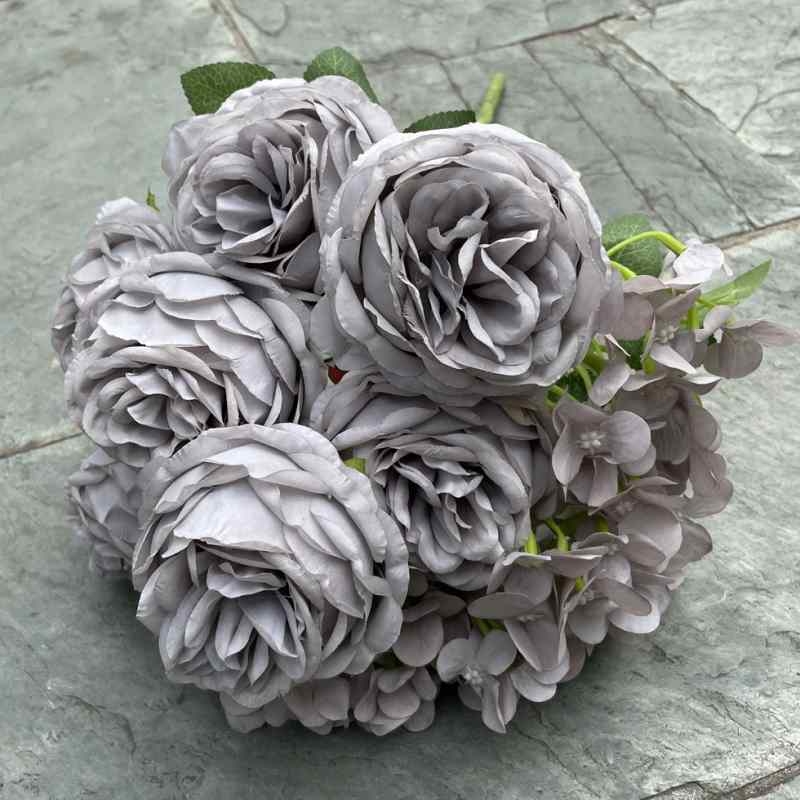 Soft-touch Rose and Hydrangea Combination Flower