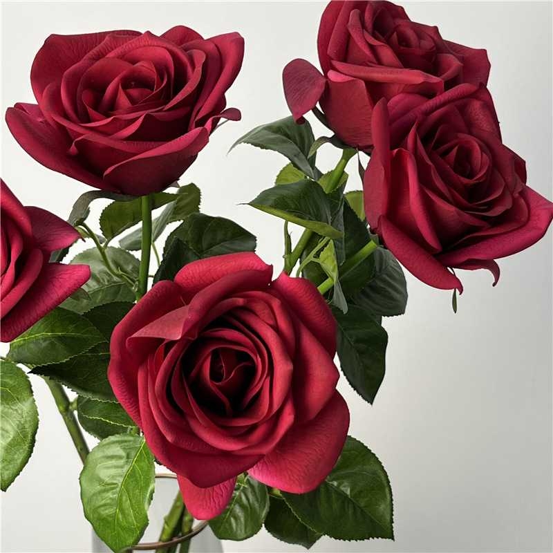 Multi-colored soft-touch rose