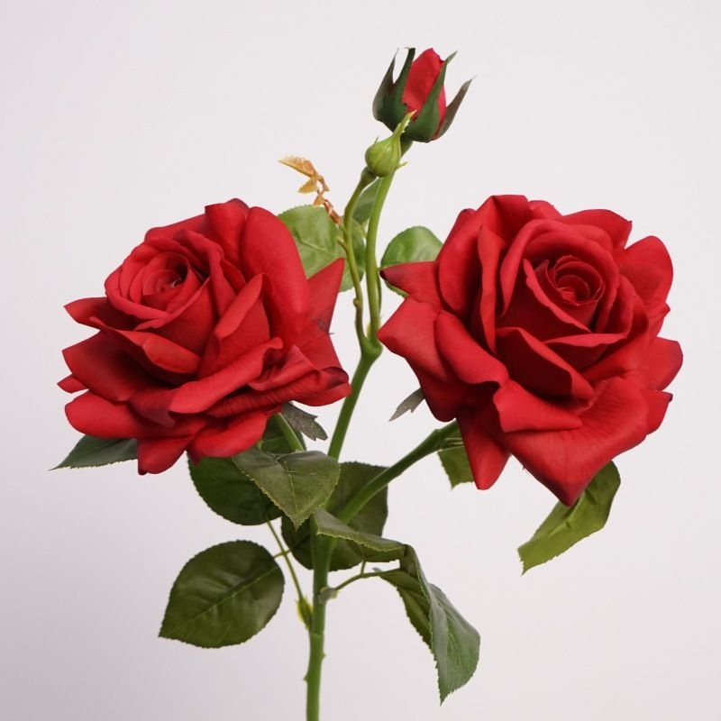 Lifelike Faux rose spray