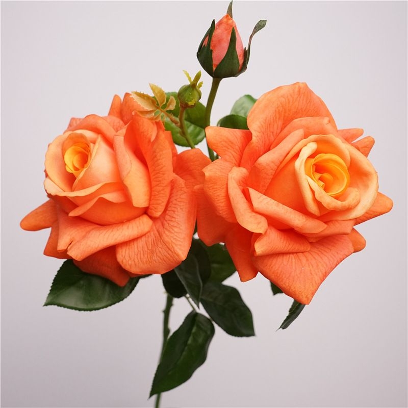 Lifelike Faux rose spray