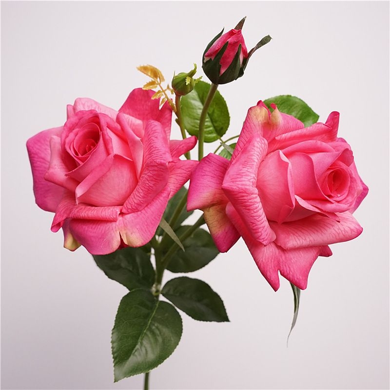 Lifelike Faux rose spray