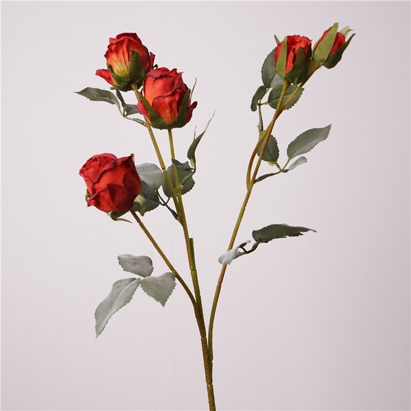 Artificial roses with 5 blooms