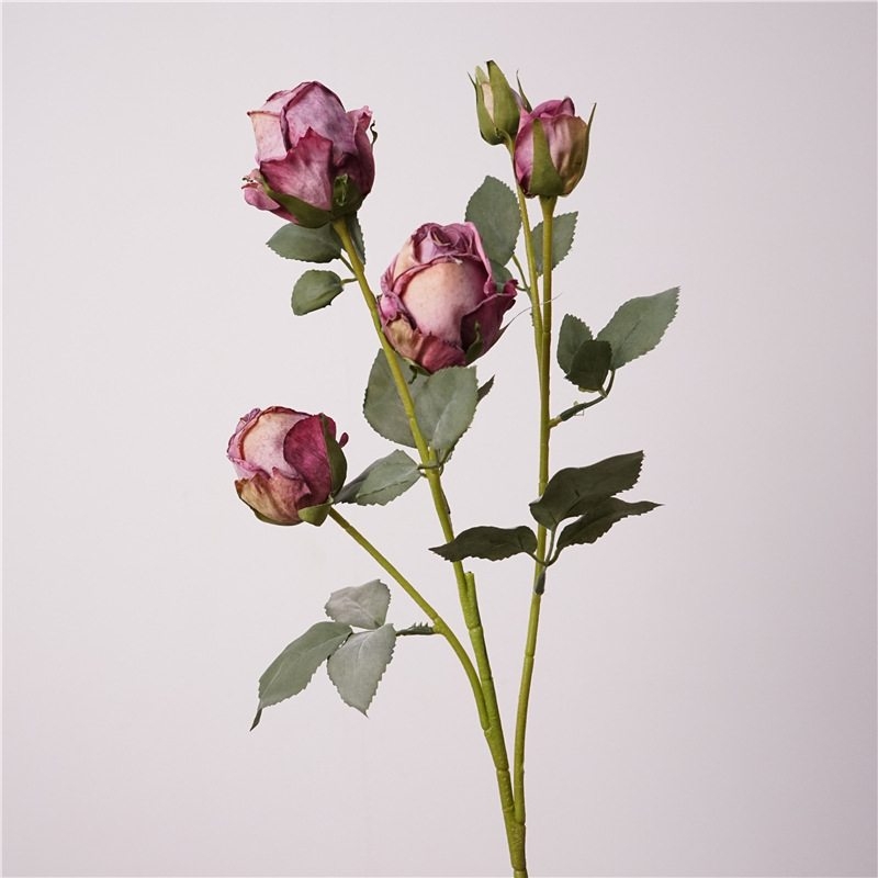 Artificial roses with 5 blooms