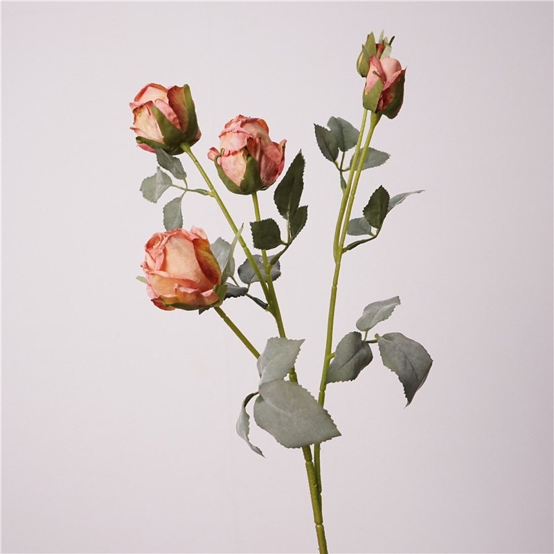 Artificial roses with 5 blooms