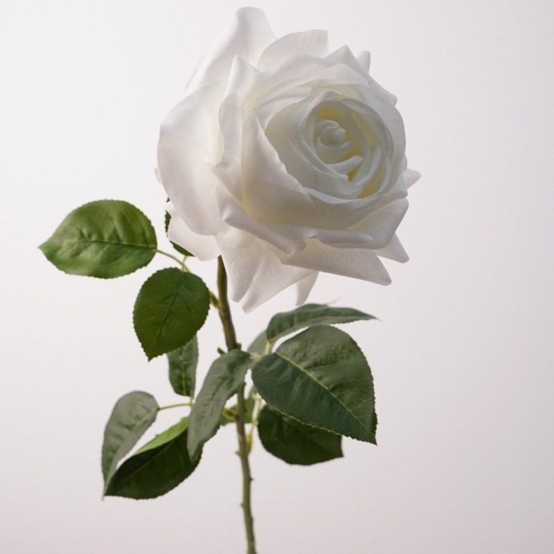 Realistic-feeling soft-touch rose