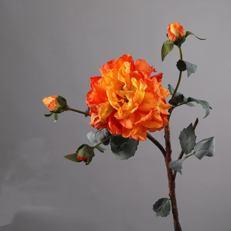 Artificial multi-colored peony branches