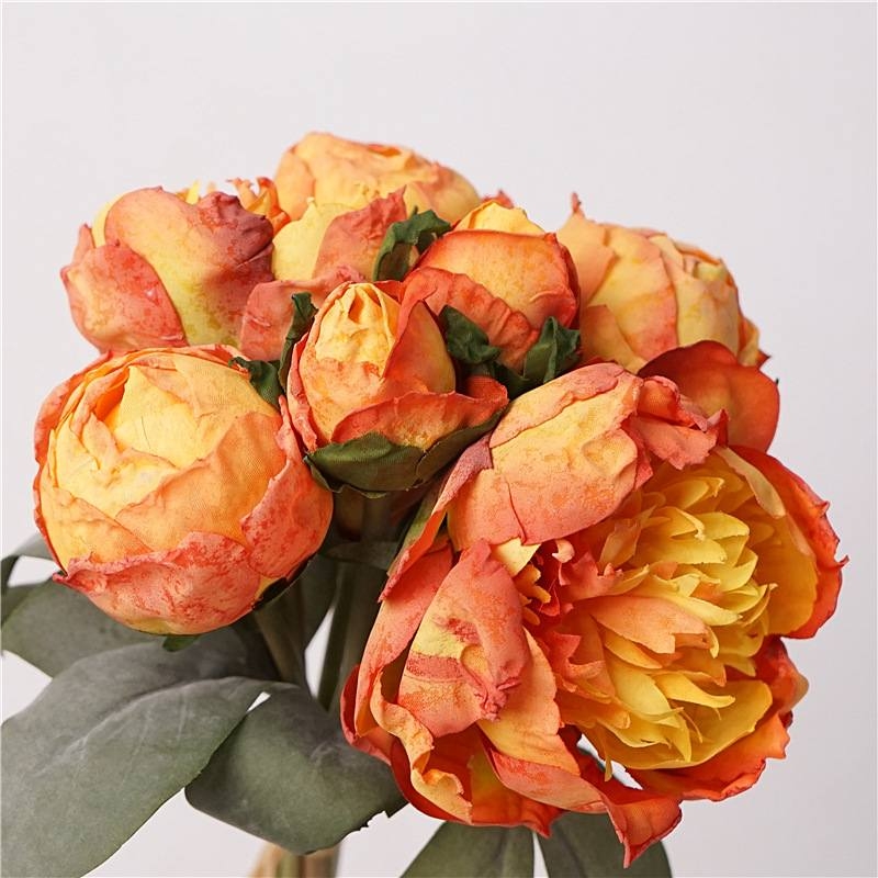 Vintage-style peony bunch