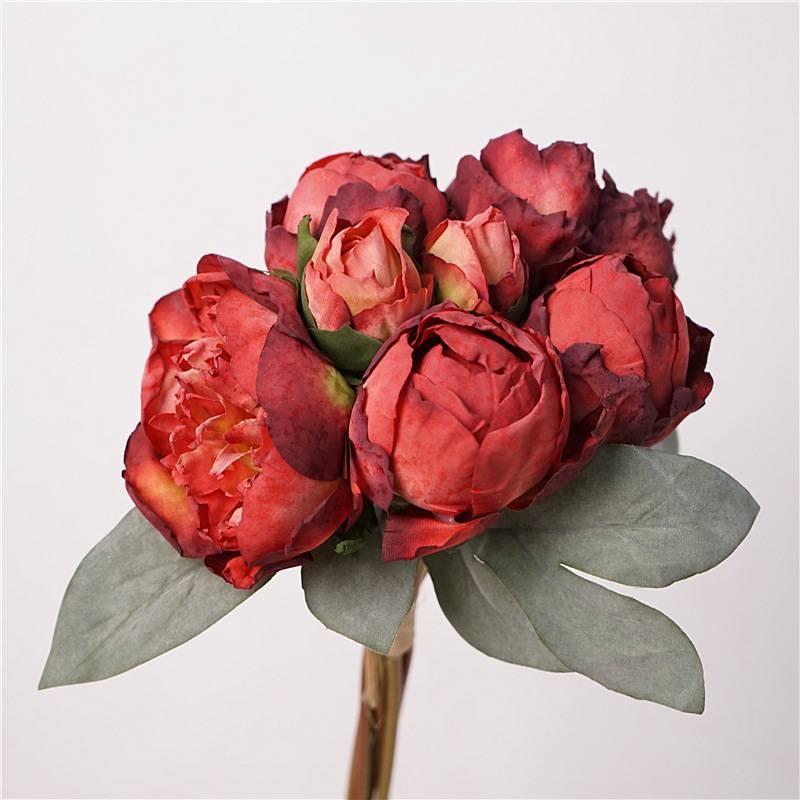 Vintage-style peony bunch