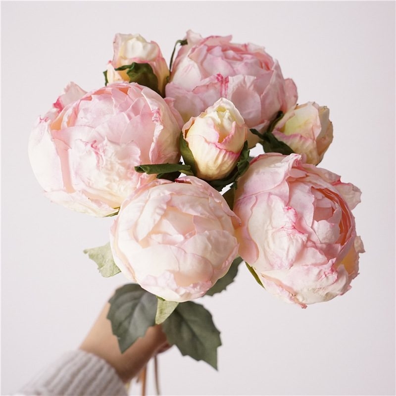 Bunch of artificial peony buds
