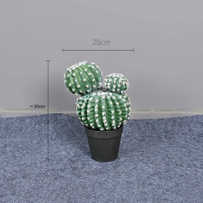 Artificial ball cactus bonsai