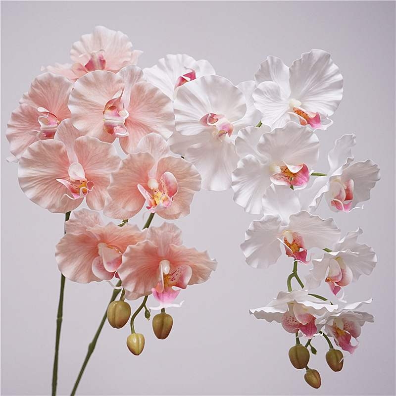 Artificial soft-touch Phalaenopsis orchid