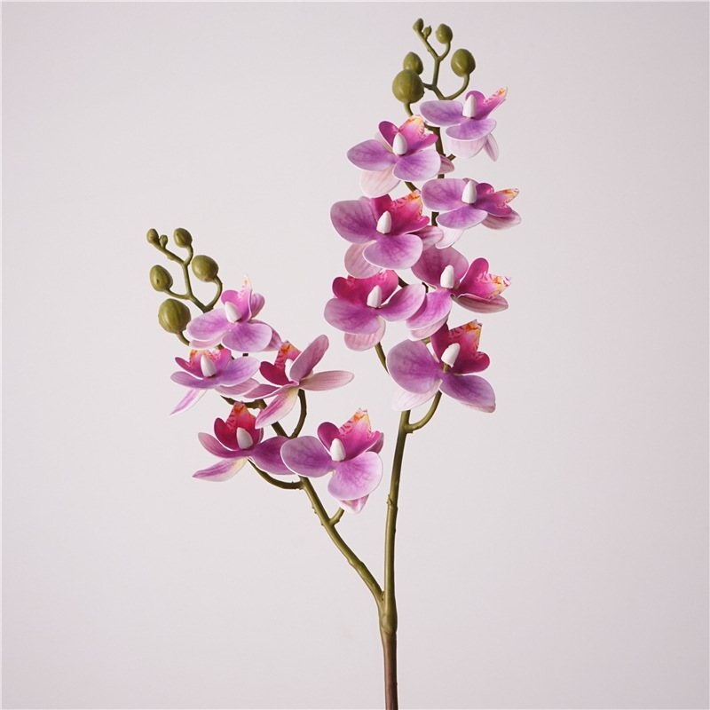 Artificial Phalaenopsis orchid with two branches