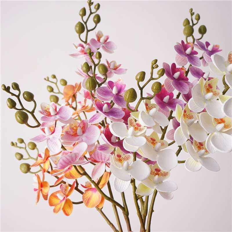 Artificial Phalaenopsis orchid with two branches