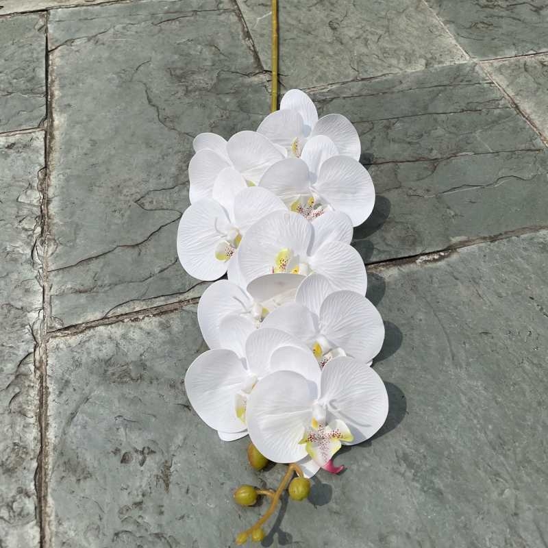 Multi-colored artificial Phalaenopsis orchids with a real touch feel