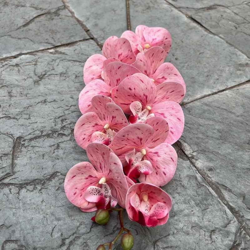 Multi-colored artificial Phalaenopsis orchids with a real touch feel