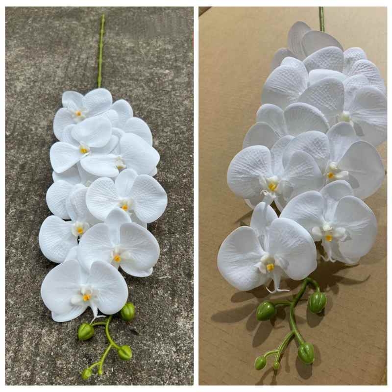 Multi-colored artificial Phalaenopsis orchids with a real touch feel