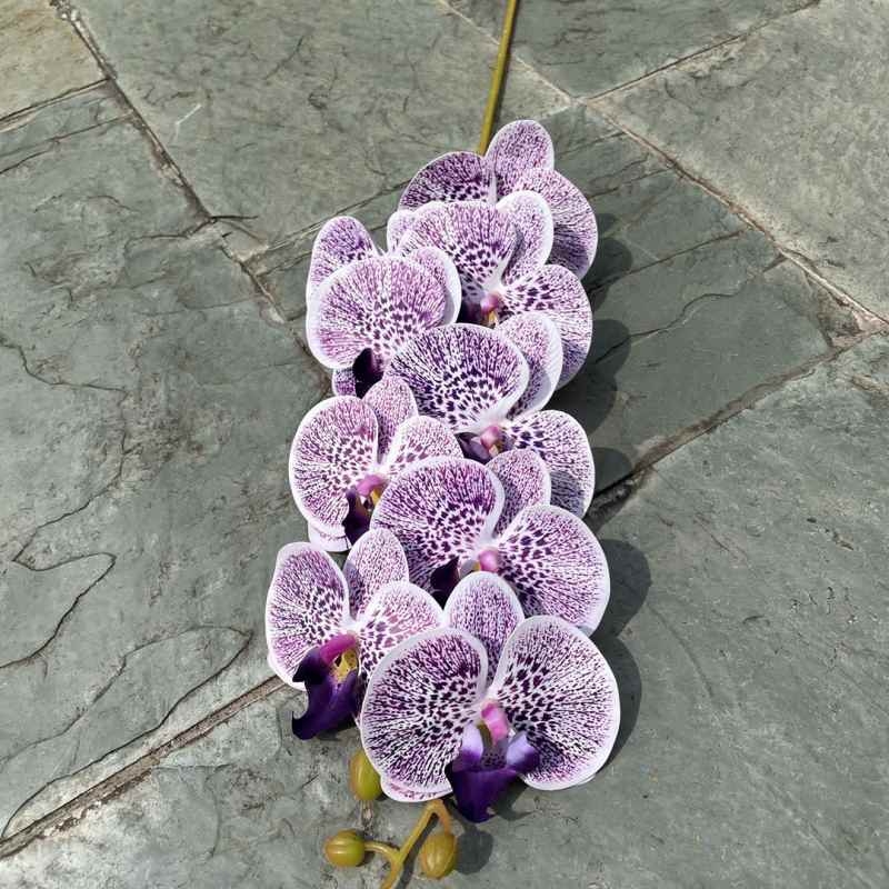 Multi-colored artificial Phalaenopsis orchids with a real touch feel
